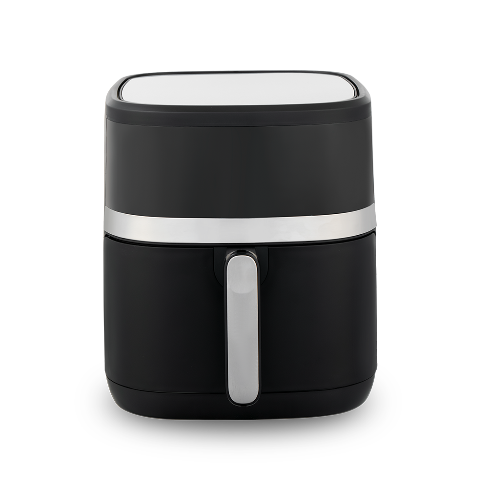 Elegant vit och svart digital Air Fryer med pekskärm