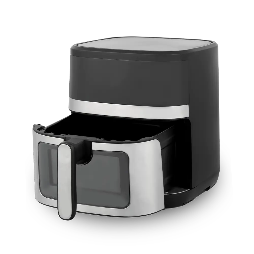 Svart och Silver Air Fryer med blandad färg