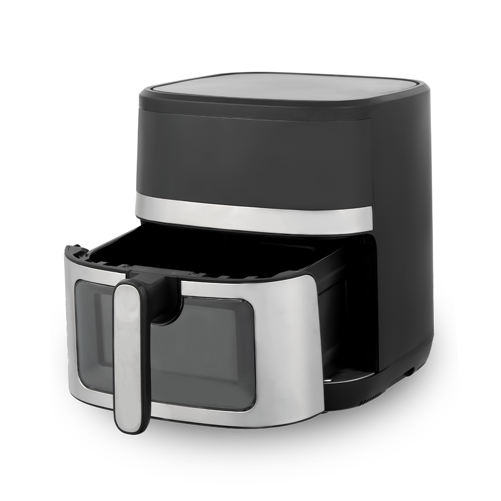 Svart och Silver Air Fryer med blandad färg