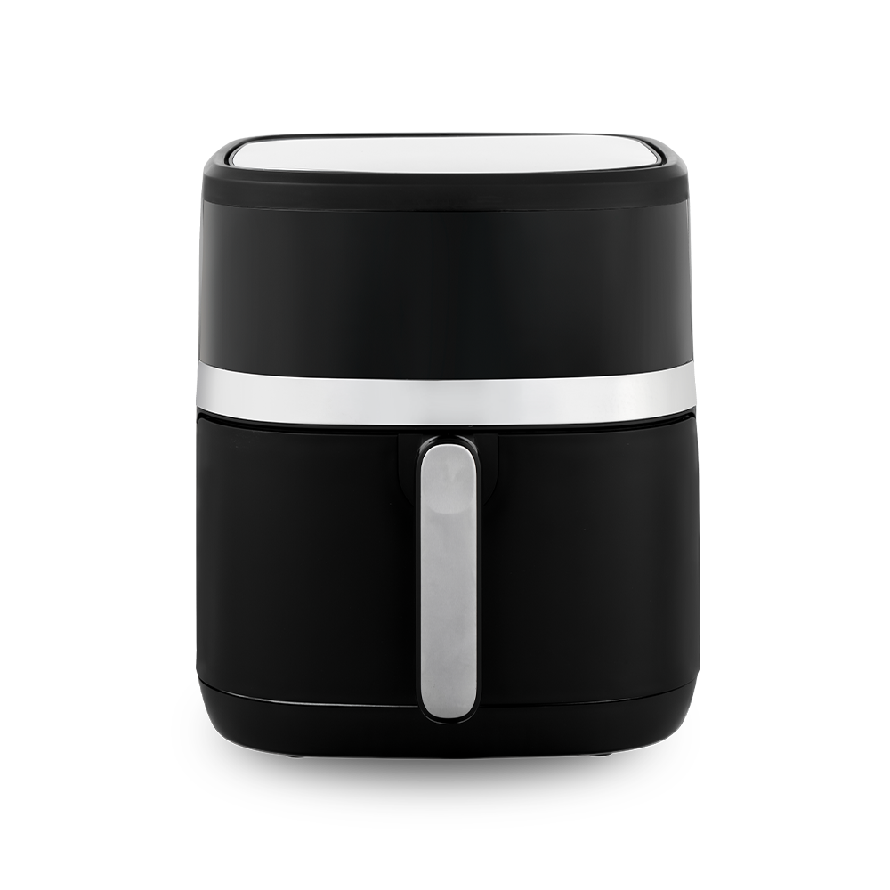 Elegant vit och svart digital Air Fryer med pekskärm