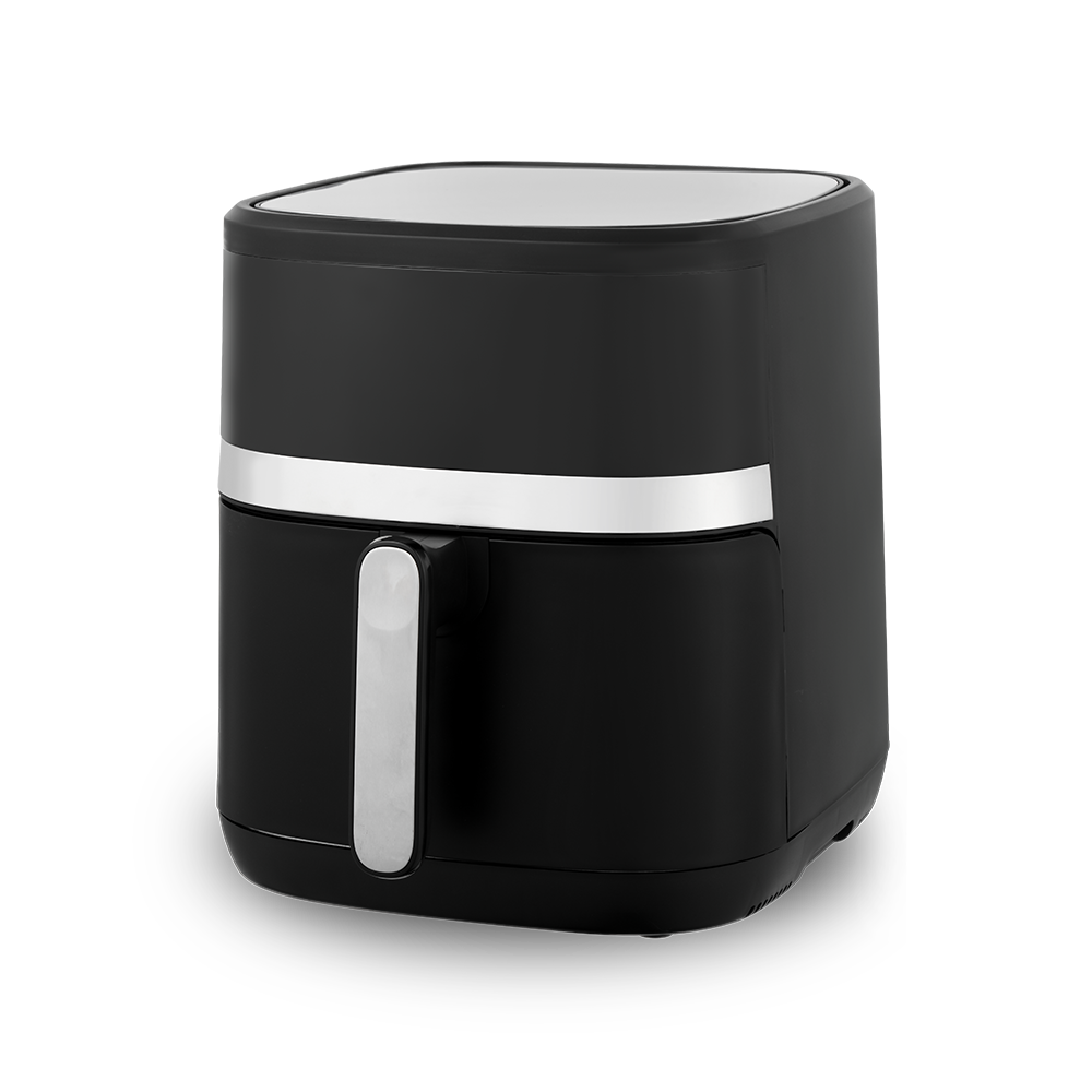 Elegant vit och svart digital Air Fryer med pekskärm