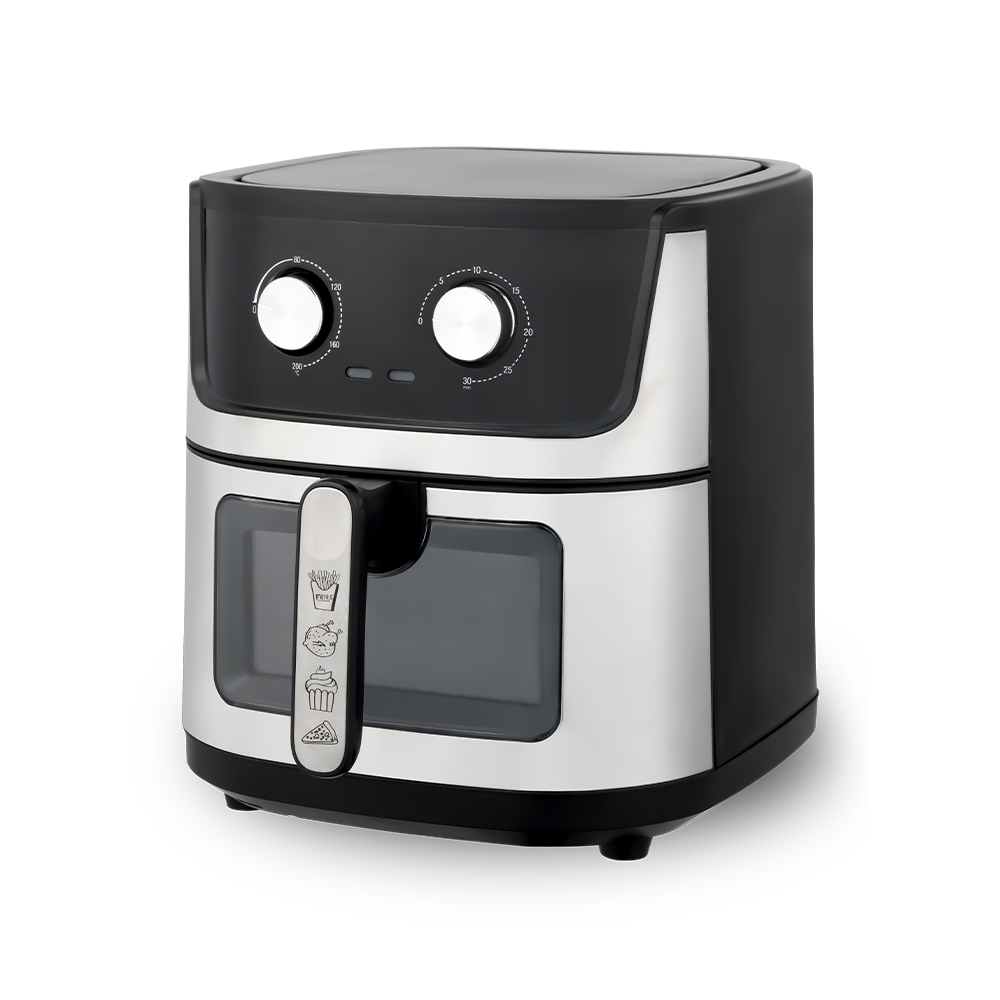 Rotary Control Synlig Air Fryer med stor kapacitet